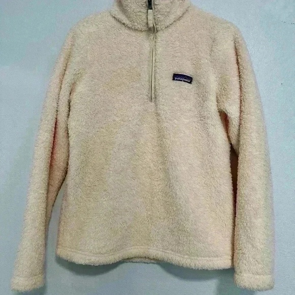 Patagonia Los Gatos 1/4 Zip Womens Size Small Blush Pink Fleece Pullover Half Zi - Picture 7 of 7